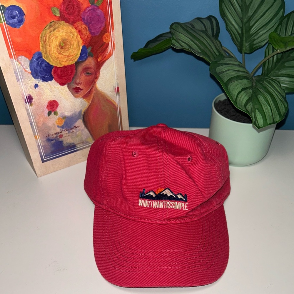 WOMENS WHAT I WANT IS SIMPLE MOUNTAIN CAP